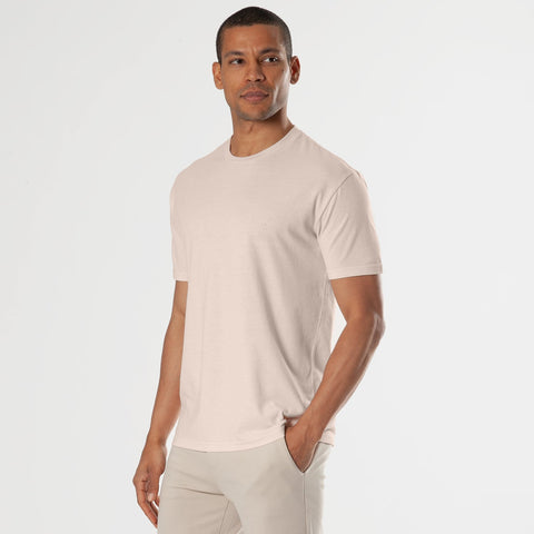 Pink Opal Short Sleeve Crew Neck Tee