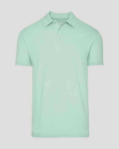 Heather Mist Short Sleeve Polo