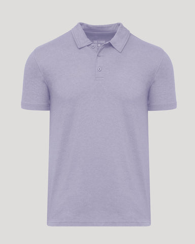 Heather Dark Orchid Short Sleeve Polo