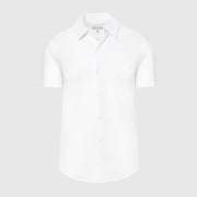 White Short Sleeve Knit Shirt