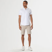White Short Sleeve Knit Shirt