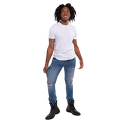 Slim Fit / Glacier  (Ripped - Med Blue)