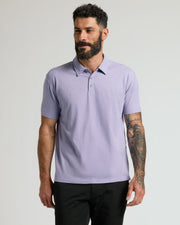 Heather Dark Orchid Short Sleeve Polo