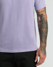 Heather Dark Orchid Short Sleeve Polo