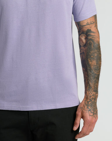 Heather Dark Orchid Short Sleeve Polo
