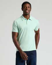 Heather Mist Short Sleeve Polo