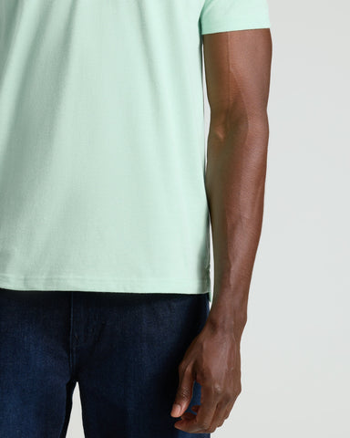 Heather Mist Short Sleeve Polo